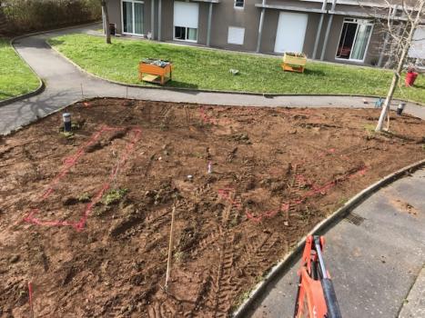 1 ère étape terrassement