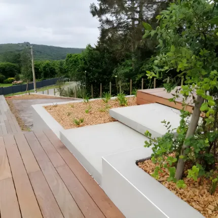 Paysage Creation Paysagiste Bourg Blanc Plan Materiaux