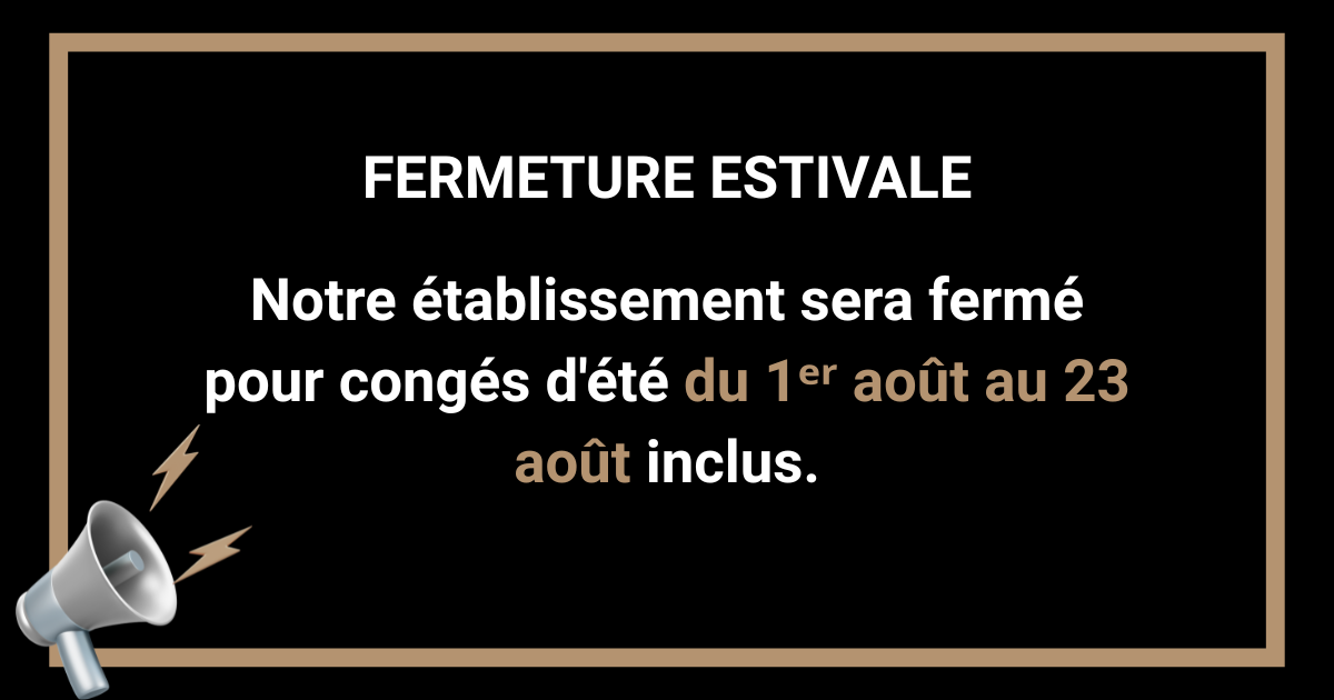 Fermeture estivale - Paysage Création